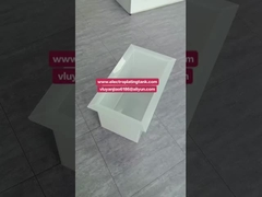 مخزن مواد شیمیایی سفید پلی پروپیلن PP جوشیده شده/ مخزن الکتروپلاستی